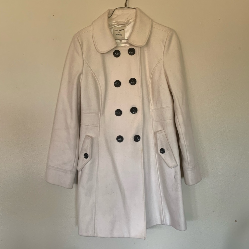 Cream pea coat